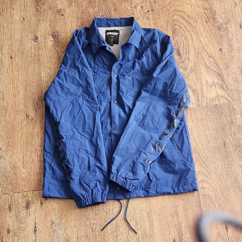 Oakley Men's Royal Blue Coach Windbreaker Jacket